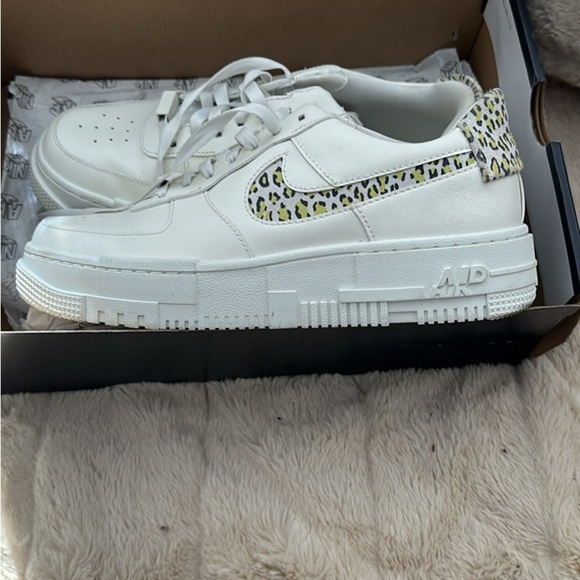 Nike Shoes - Nike Women's White and Leopard Sneakers